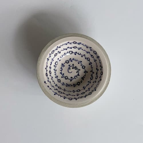 Rumi Concrete & Ceramic Bowl - alternate view